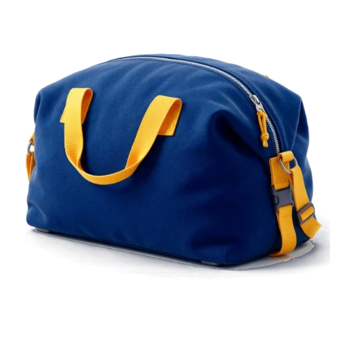 Navy laundry pickup bag icon